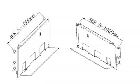 Hikvision UPS Rack Slide 4-post (R Series) szerelő konzol (40454)